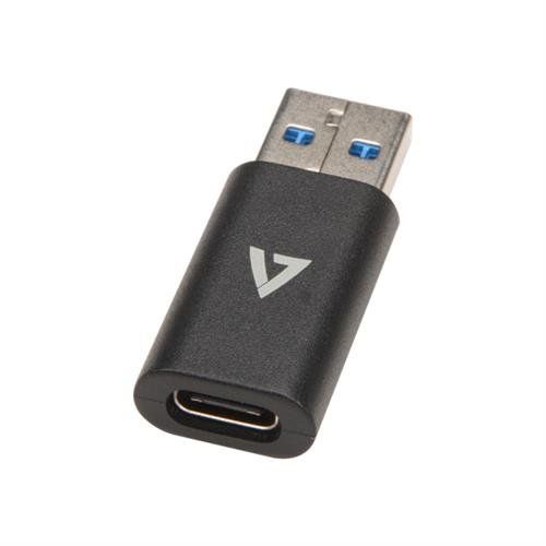 V7 V7USB3AC cable gender changer USB A USB C Black - Image 1