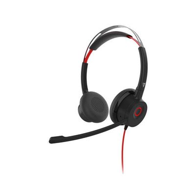V7 HU621 Premium Headset - Noise Cancellation - ENC Mic - ANC -USB-A/C - Black