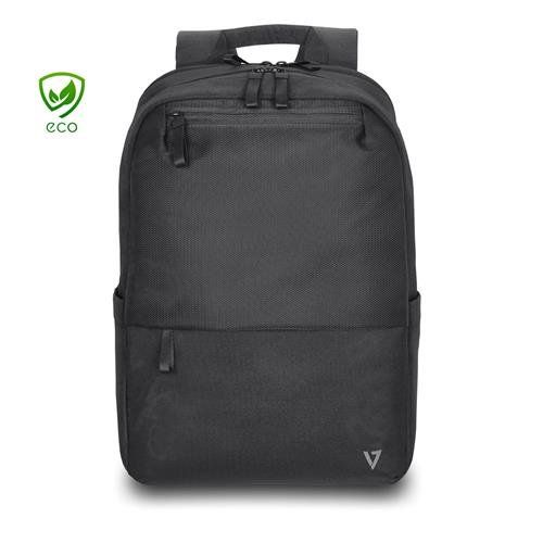 V7 CBP16-ECO2 laptop case 39.6 cm (15.6") Backpack Black - Image 1