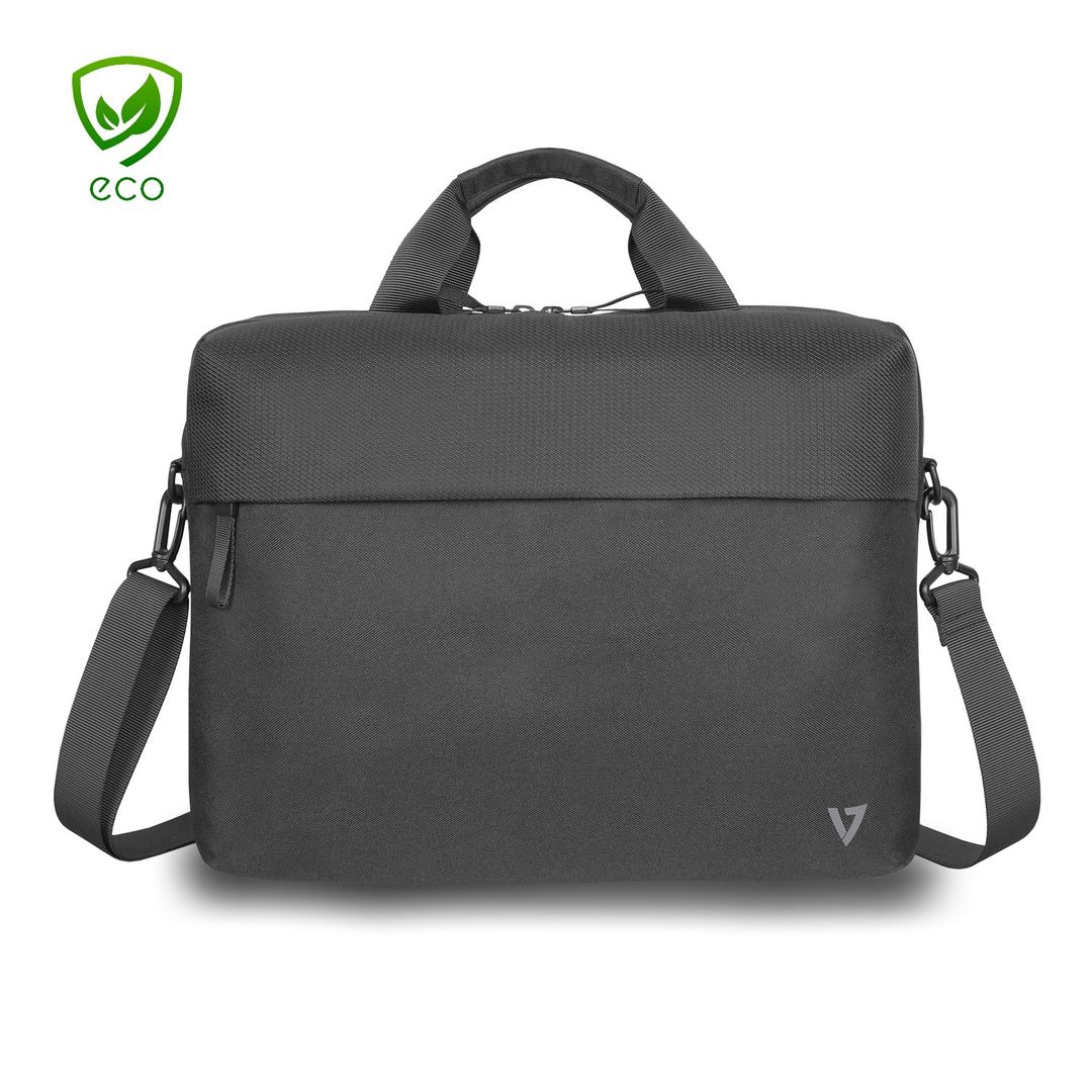 V7 CTP14-ECO2 laptop case 35.8 cm (14.1") Briefcase Black - Image 1