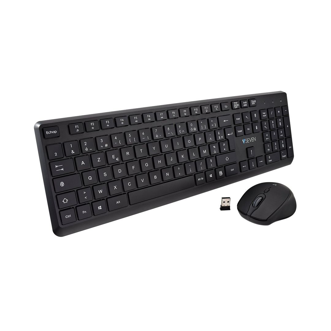 V7 CKW350FR Wireless Keyboard and Mouse Combo - FR Layout - Image 1