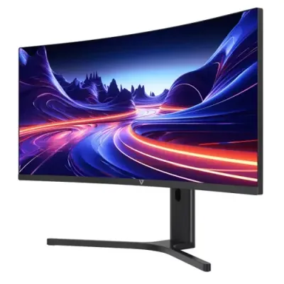 V7 34" Viewable Curved Monitor - WQHD - 3440 x 1440 - Height Adjustable - Thumbnail 2