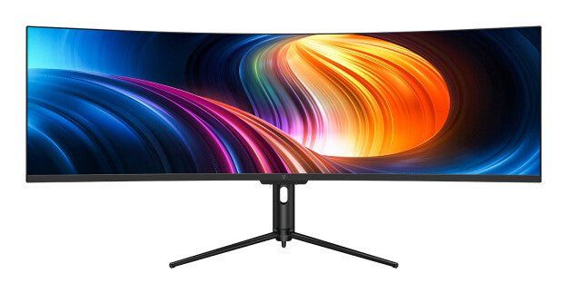 V7 49" USB-C (65W PD) Viewable Curved Monitor - DQHD - 5120 x 1440 - Height Adjustable - Image 1
