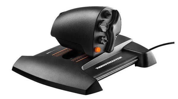 Thrustmaster TWCS Throttle Black Orange USB Motion controller Analogue / Digital MAC PC