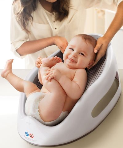 Angelcare Soft Touch Baby Bath Support - Grey - Thumbnail 2