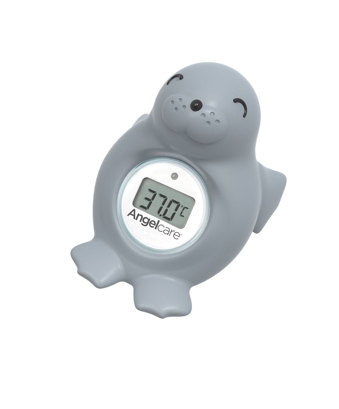 Angelcare Happy Seal Baby Bath & Room Thermometer - Grey - Image 1