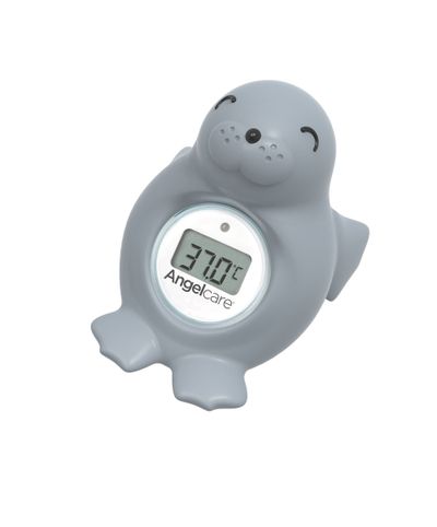 Angelcare Happy Seal Baby Bath & Room Thermometer - Grey