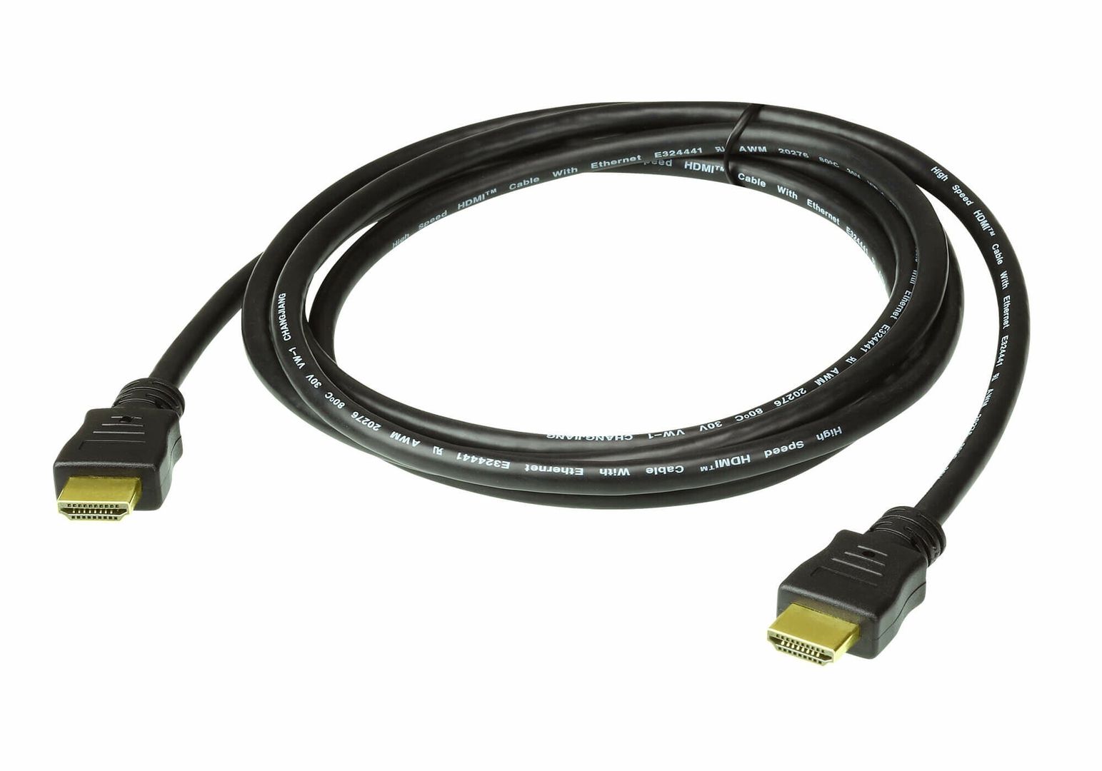 ATEN High Speed HDMI Cable with Ethernet True 4K ( 4096X2160 @ 60Hz); 2 m HDMI Cable with Ethernet - Image 1