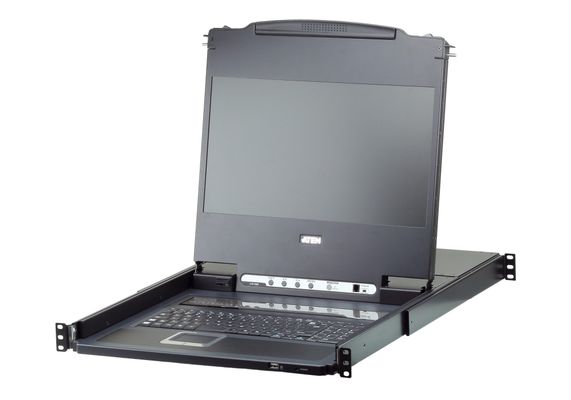 ATEN 8-Port 17.3" DVI Full HD LCD KVM Switch (USB) 43.9 cm (17.3") 1920 x 1080 pixels LCD 250 cd/m 800:1 170 - Thumbnail 2