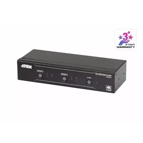 ATEN VM0202H KVM switch Rack mounting Black - Image 1