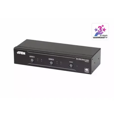 ATEN VM0202H KVM switch Rack mounting Black