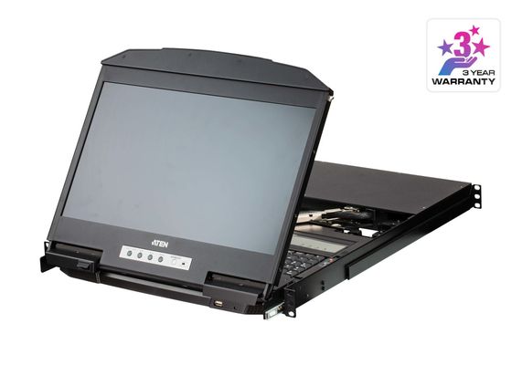 ATEN CL3884NW KVM switch Rack mounting Black - Thumbnail 2