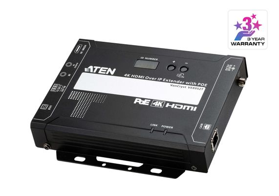 ATEN VE8952T 4096 x 2160 pixels AV transmitter 100 m Wired Black HDCP