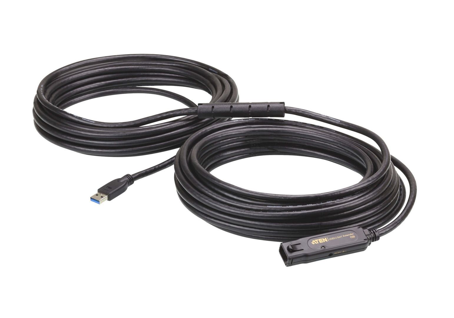ATEN UE3315A. Cable length: 15 m. Connector 1: USB A Connector 2: USB A USB version: USB 3.2 Gen 1 (3.1 Gen 1) Maximum data transfer rate: 5 Gbit/s Product colour: Black - Image 1