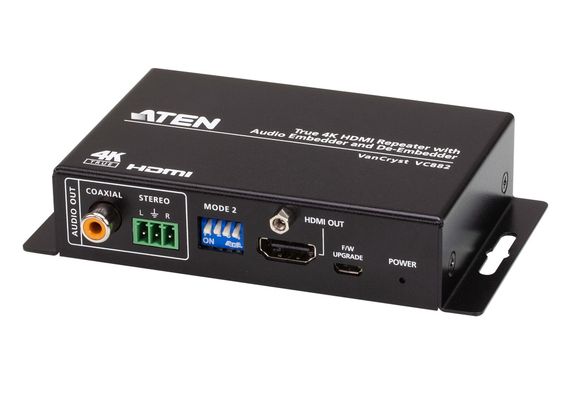 ATEN VC882 AV extender AV repeater Black - Thumbnail 2