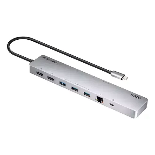 ATEN UH3240 interface hub USB Type-C Silver - Image 1