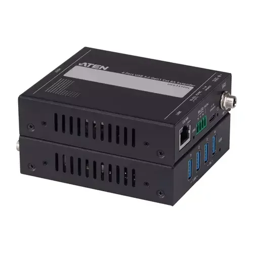 ATEN UCE33100 Network transmitter & receiver Black - Image 1