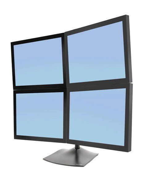 Ergotron DS Series DS100 Quad Monitor Desk Stand 61 cm (24") Black - Image 1