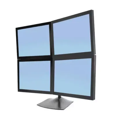 Ergotron DS Series DS100 Quad Monitor Desk Stand 61 cm (24") Black - Thumbnail 2