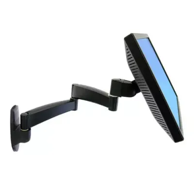 Ergotron 200 Series Wall Mount Arm 2 Extensions. Maximum weight capacity: 11.3 kg Maximum screen size: 61 cm (24") Minimum VESA mount: 75 x 75 mm Maximum VESA mount: 100 x 100 mm. Tilt angle range: 0 - 180. Product colour: Black