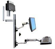 Ergotron LX Series LX Wall Mount System 68.6 cm (27") Black Silver