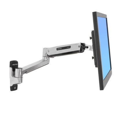 Ergotron LX Sit-Stand Wall Mount LCD Arm. Maximum weight capacity: 11.3 kg Maximum screen size: 106.7 cm (42") Minimum VESA mount: 75 x 75 mm Maximum VESA mount: 200 x 100 mm. Tilt angle range: -75 - 75. Product colour: Stainless steel