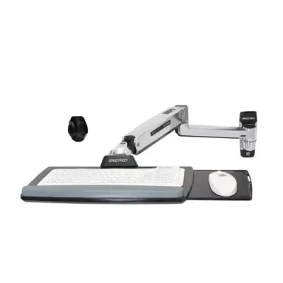 Ergotron LX Sit-Stand Wall Mount Keyboard Arm Stainless steel