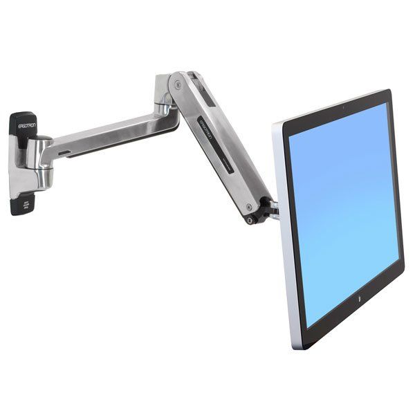 Ergotron LX HD Sit-Stand 116.8 cm (46") Wall Silver - Image 1