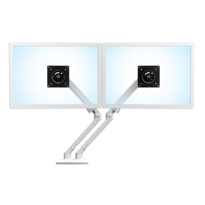 Ergotron MX Series Desk Dual Monitor Arm 61 cm (24") White