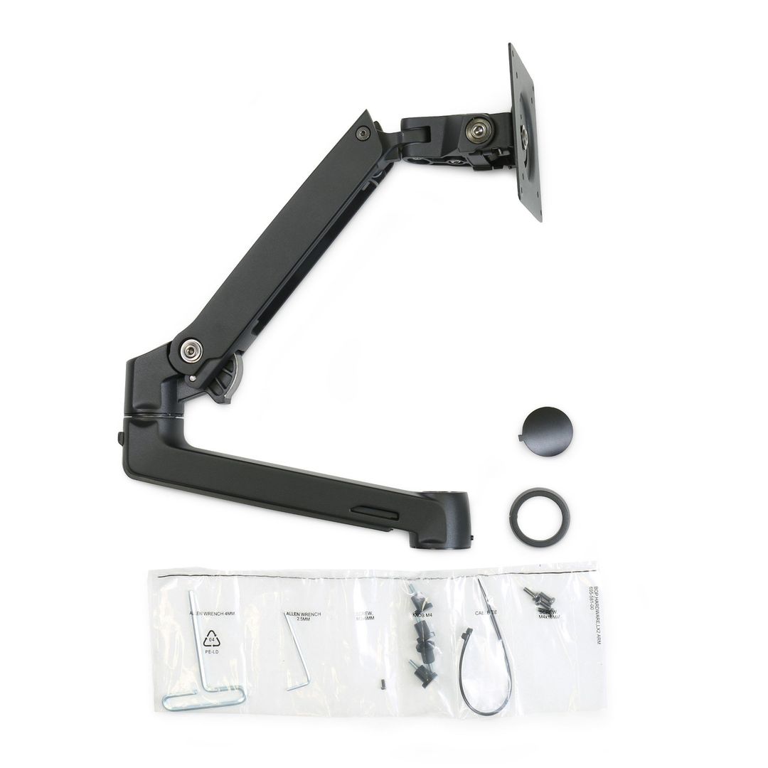 Ergotron LX Arm Extension and Collar Kit (matte black) - Image 1