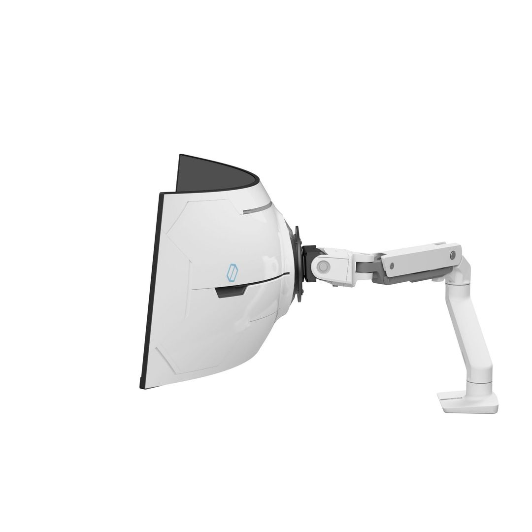Ergotron HX Series HX ARM WITH VERY HEAVY DUTY PIVOT DESK (WHITE), FOR 1000R 57" MONITORS - Image 1