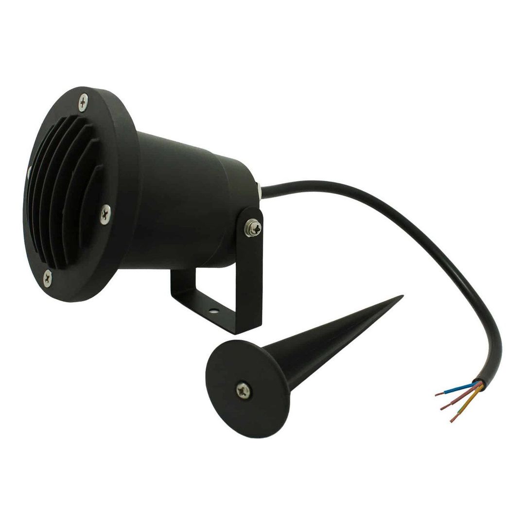 Opus Adjustable Garden Spike GU10 Outdoor Lights in Black - Image 1
