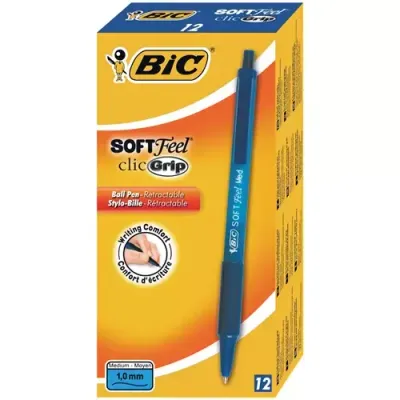 BIC 8373982 ballpoint pen Blue Clip-on retractable ballpoint pen 12 pc(s) - Thumbnail 2