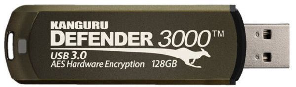 iStorage Kanguru Defender 3000 SuperSpeed USB 3.0 128 GB| Secure Flash Drive | FIPS 140-3 Level 3 pending FIPS 140-2 Level 3 Certified | AES-XTS 256-bit Hardware Encryption | TAA Compliant| - Thumbnail 2