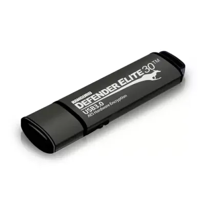 iStorage Kanguru Defender Elite30 USB 3.0 256GB| Secure Flash Drive | FIPS 197 Certified 256-bit AES hardware encryption (XTS Mode) | TAA Compliant|