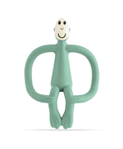 Matchstick Monkey Original Teething Toy in Mint Green | Soothing &amp; Teething Toy | At Mamas &amp; Papas - Thumbnail 2