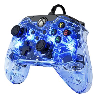 PDP Afterglow Black Blue Transparent USB Gamepad Analogue / Digital Xbox One Xbox Series S Xbox Series X