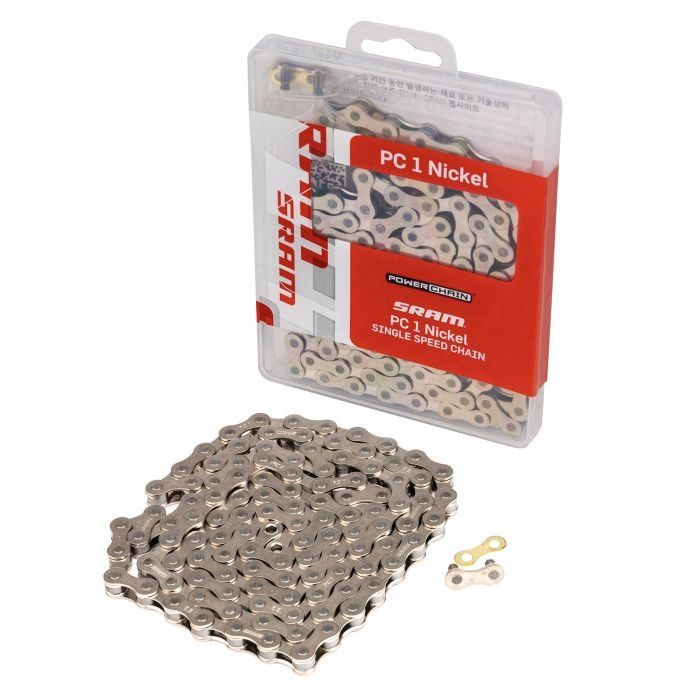 SRAM PC1 1/8 1spd Nickel Chain (114 Links) - Image 1