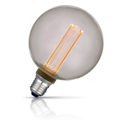 Castello Style LED G125 Globe Light Bulb B22 3.5W Dim Extra Warm White 2000K Bayonet Filament Smoky