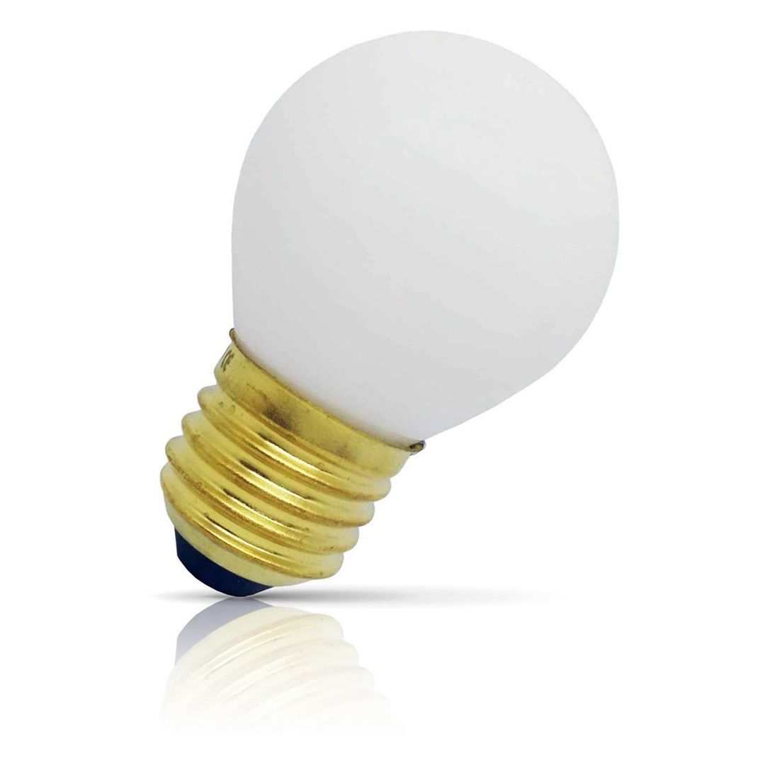 Opus LED Golfball Light Bulb E27 5W (40W Eqv) Dimmable Warm White 2700K Round Screw Opal - Image 1