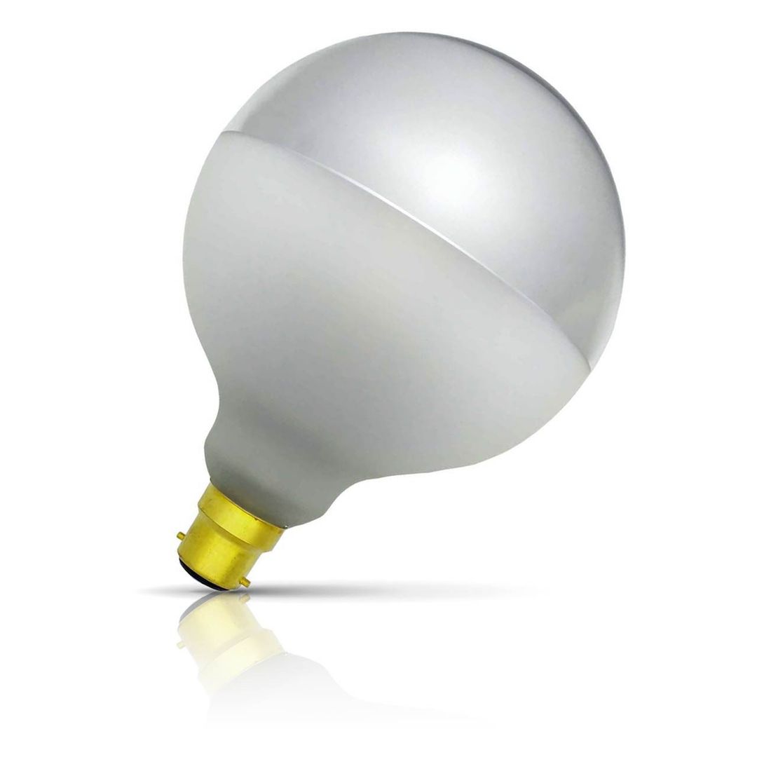 Opus LED G125 Globe Light Bulb B22 4W (40W Eqv) Dim Crown Silver Warm White 2700K Bayonet Filament - Image 1
