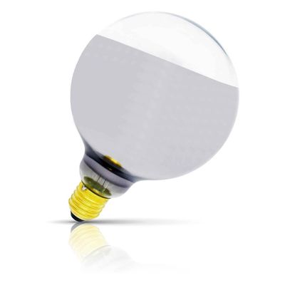 Opus LED G125 Globe Light Bulb E27 4W Dim Slanted Crown Silver Warm White 2700K Screw Filament