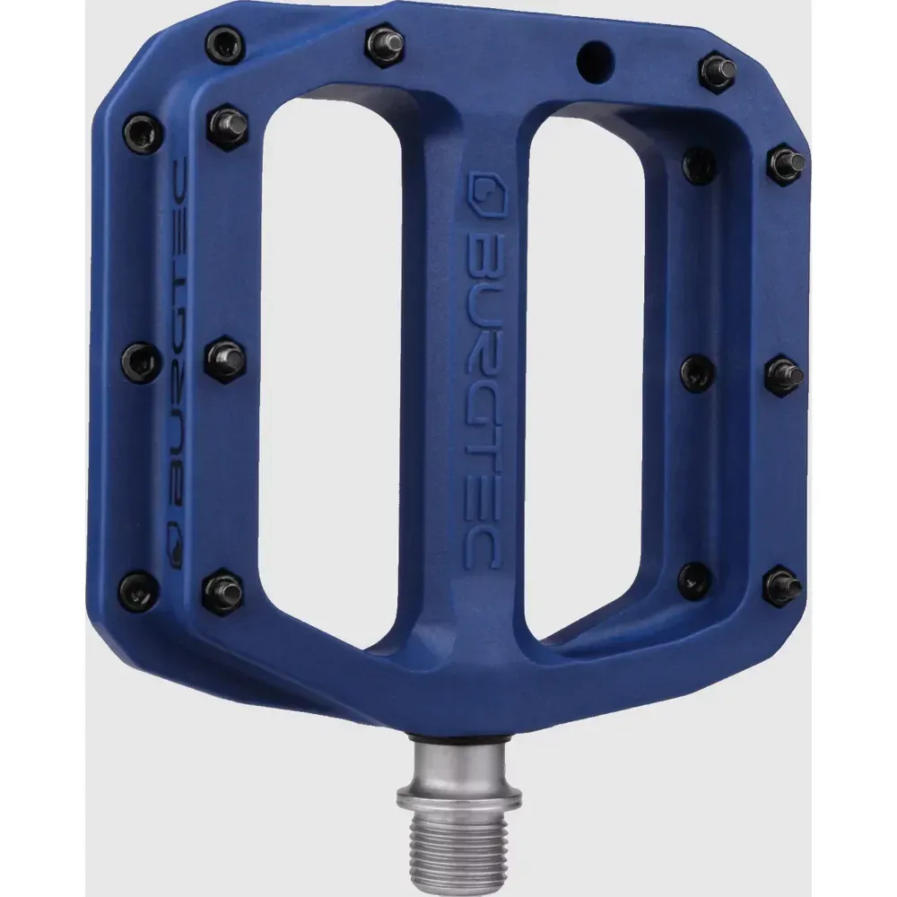 Burgtec MK4 Composite Flat Pedals Deep Blue - Image 1