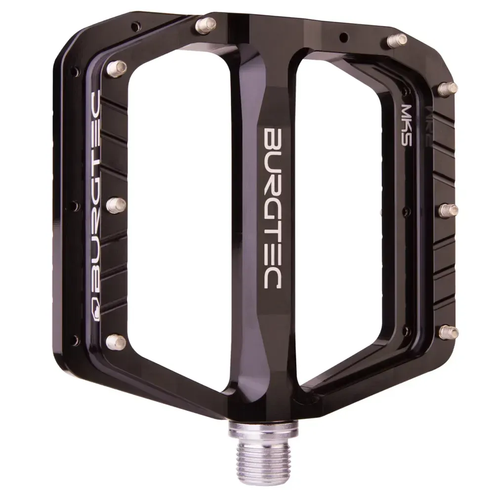 Burgtec Penthouse MK5 Flat Pedals Steel Burgtec Black - Image 1