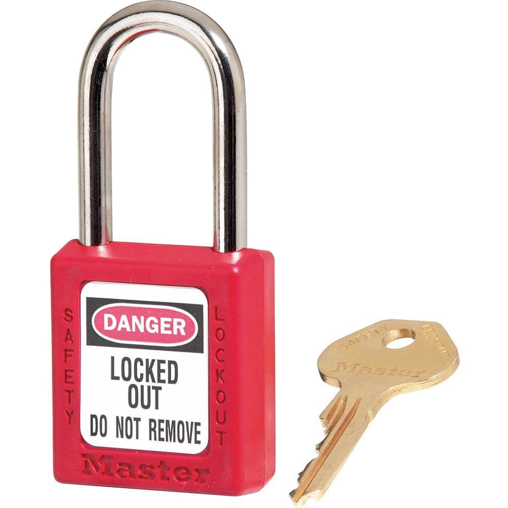 MasterLock Red Lockout Padlock 40mm Red Standard - Image 1