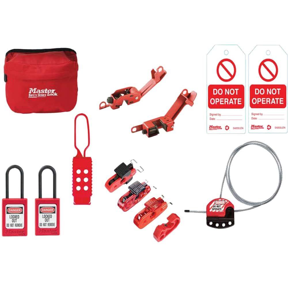 Master Lock 13 Piece General Maintaince Lockout and Tagout Kit - Image 1
