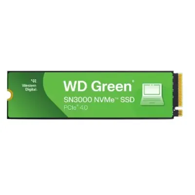 SanDisk Green WD SN3000 NVMe SSD POWERED BY 1 TB