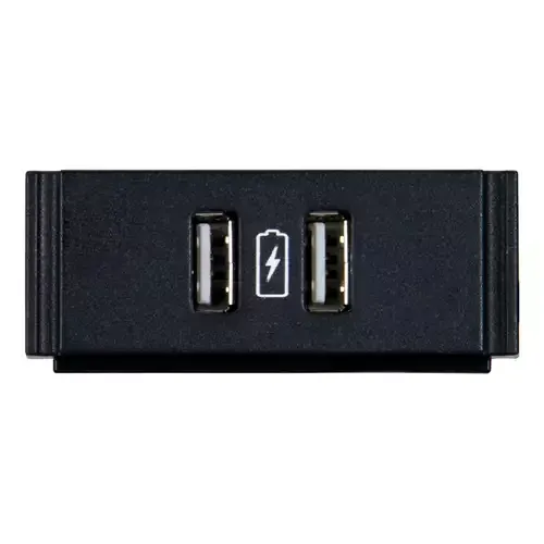 AMX HydraPort HPX-N102-USB-PC - outlet outlet box Black - Image 1