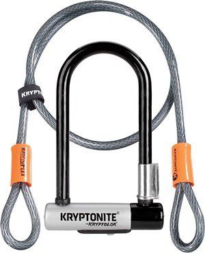 Kryptonite Kryptolok D Lock With 4 Foot Krytoflex Cable - Sold Secure Gold - Image 1