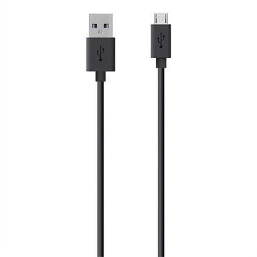 Belkin USB A - Micro-USB, 2m USB cable USB 2.0 Micro-USB B Black - Image 1